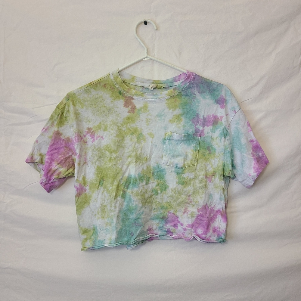 Aeropostale tie dye cropped tee